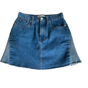 Madewell Two Toned Denim Mini Skirt Size 24